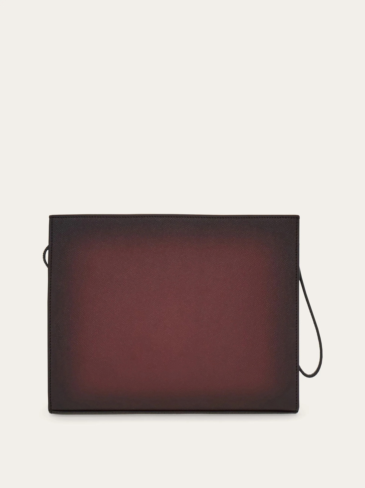 Ferragamo Mens Gancini pouch in Red