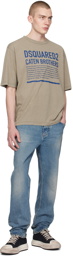 Dsquared2 Khaki Loose Fit T-Shirt