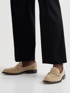 VINNY's - Townee Suede Penny Loafers - Neutrals