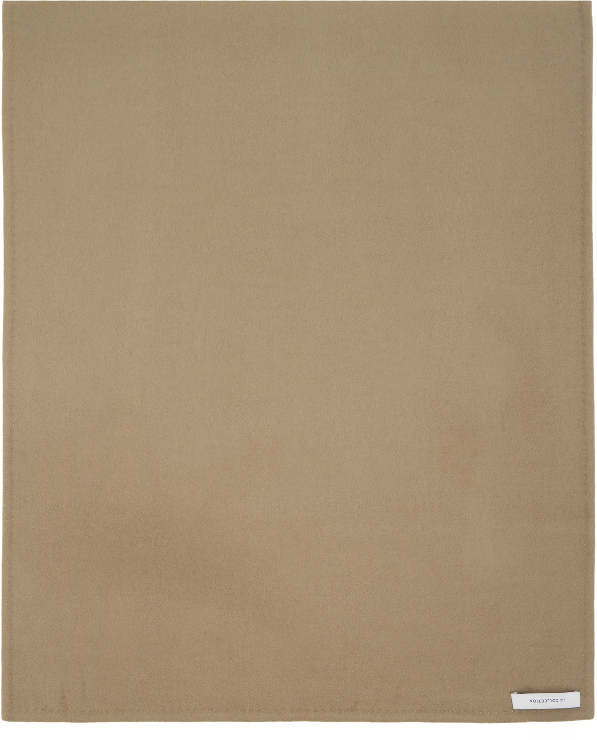 La Collection Taupe Wool Cashmere Julie Scarf