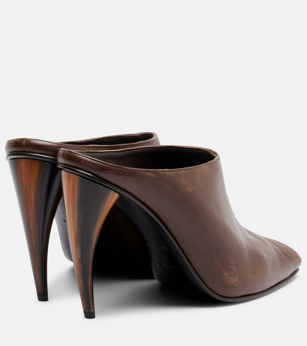 McQueen Leather mules
