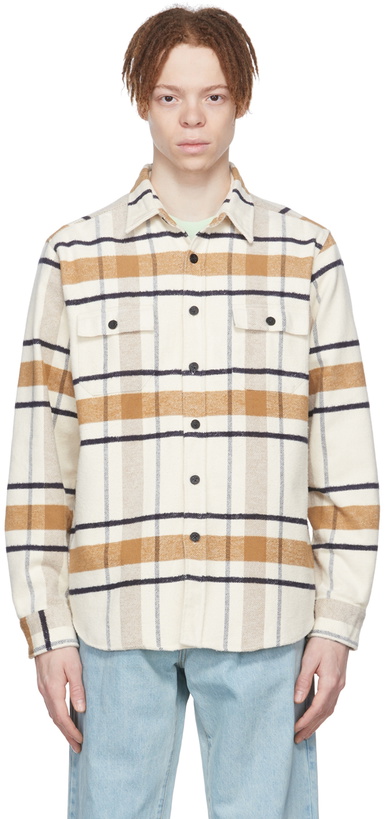 Photo: Noah Off-White Cotton Check Shirt