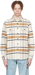 Noah Off-White Cotton Check Shirt