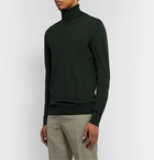 Mr P. - Slim-Fit Merino Wool Rollneck Sweater - Green