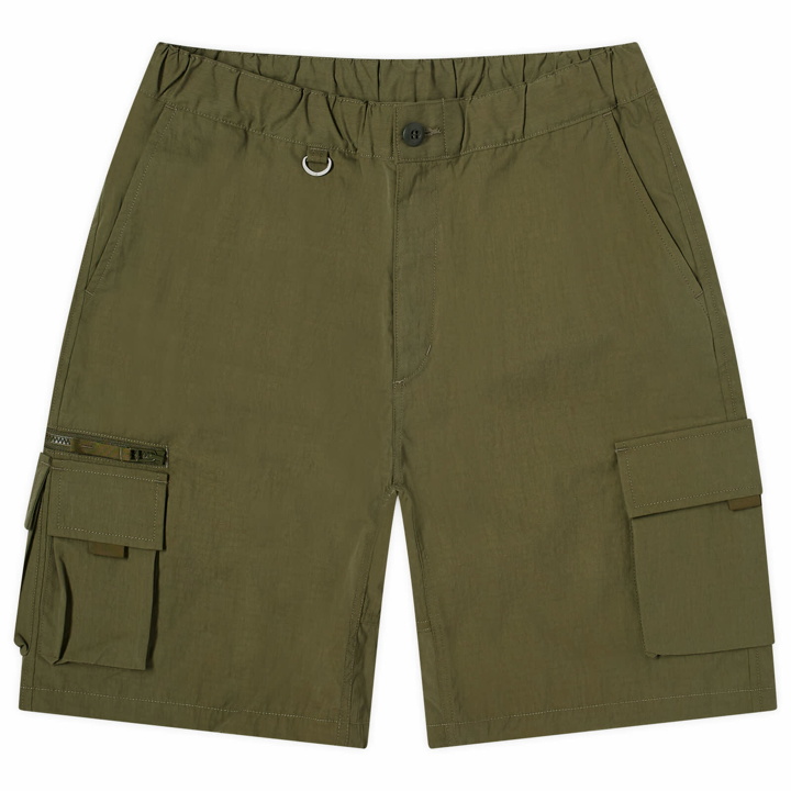 Photo: Uniform Experiment Men's Field Cargo Shorts in Khaki
