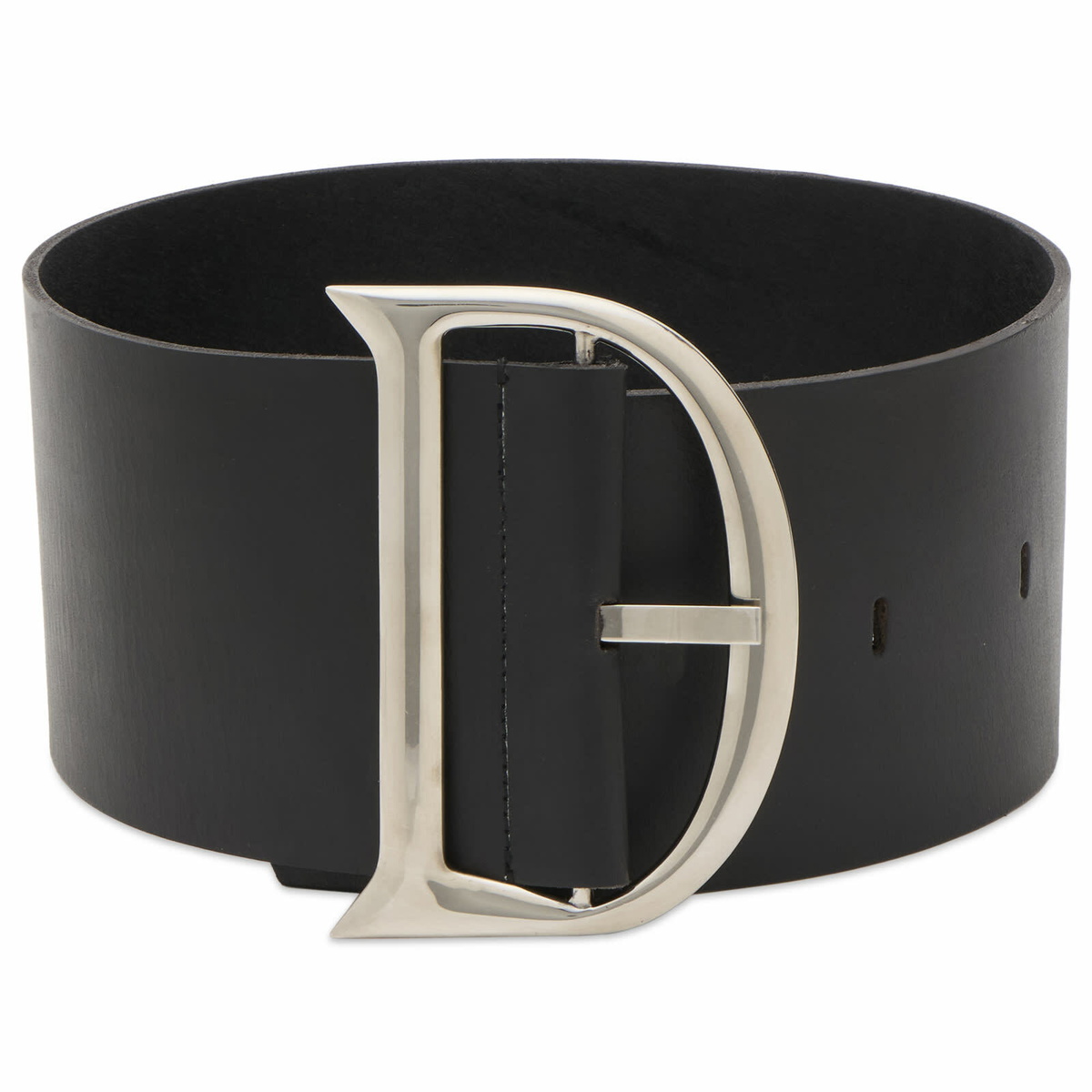 Deadwood Women's D-Belt Upcycled Leather in Black