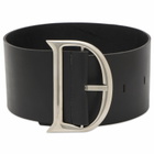 Deadwood Women's D-Belt Upcycled Leather in Black