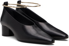 Jil Sander Black Ring Heels
