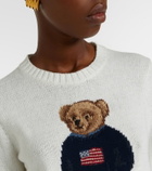 Polo Ralph Lauren Polo Bear intarsia linen and cotton sweater