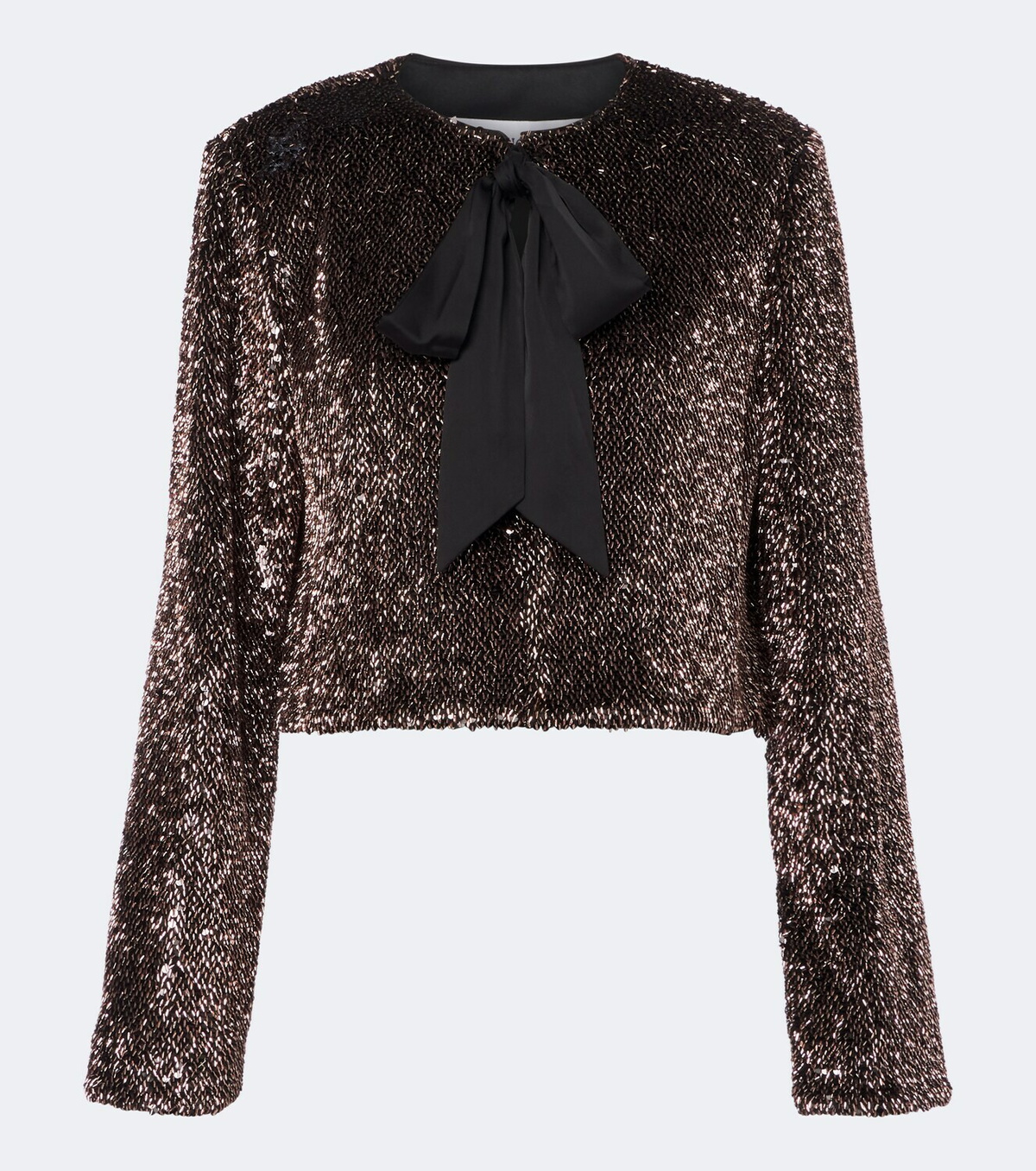 Veronica Beard Bancroff sequined tie-neck jacket