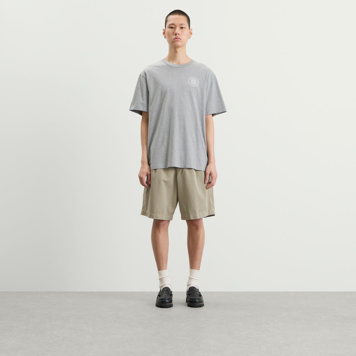 END. Leisure T-Shirt in Grey Marl