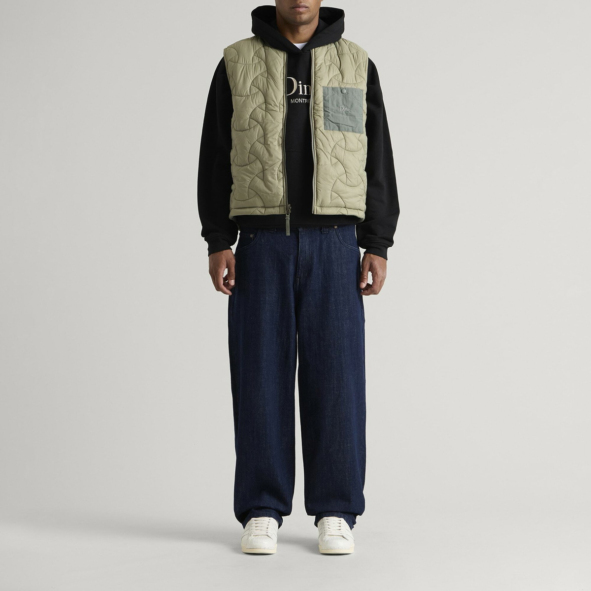 Dime Men's Baggy Denim Pants in Indigo