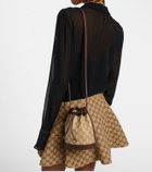 Gucci Web Stripe Mini GG canvas bucket bag