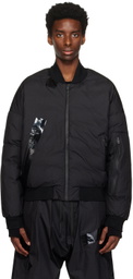 Templa Black Lite Down Bomber Jacket
