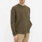 Norse Projects Men's Fraser Tab Series Crew Sweat in Ivy Green