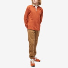 Battenwear Men's Pocket Rugby Shirt in Rust