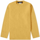 Comme des Garçons Homme Plus Men's Brushed Mohair Crew Knit in Yellow