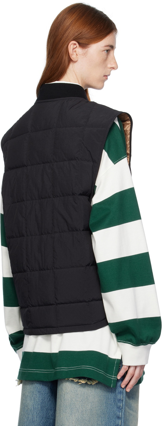 Moncler Genius Moncler x Palm Angels Black Pinwheel Down Vest