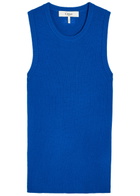 Chloe Ribbed Wool Tank top Blue