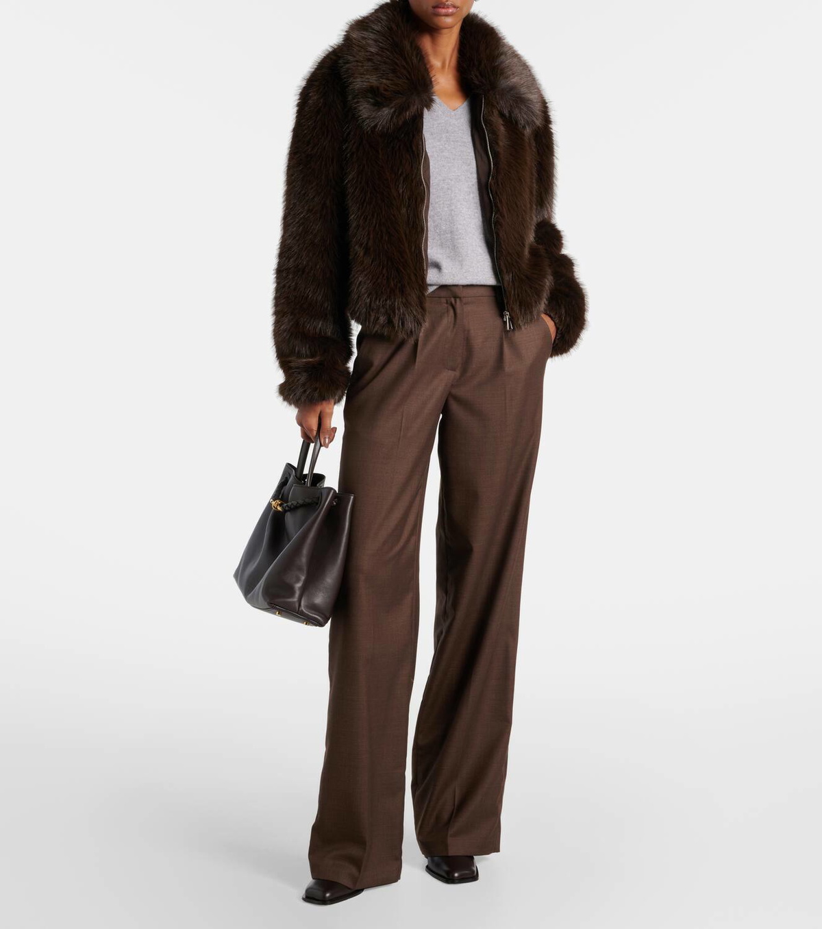 The Frankie Shop Hope faux fur jacket The Frankie Shop