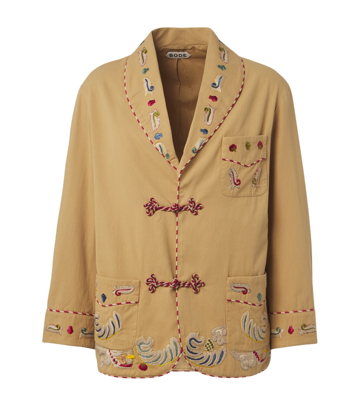 Bode Black Rickrack Suede Jacket Bode