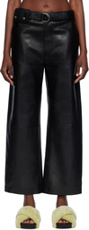 Nanushka Black Sanna Leather Pants