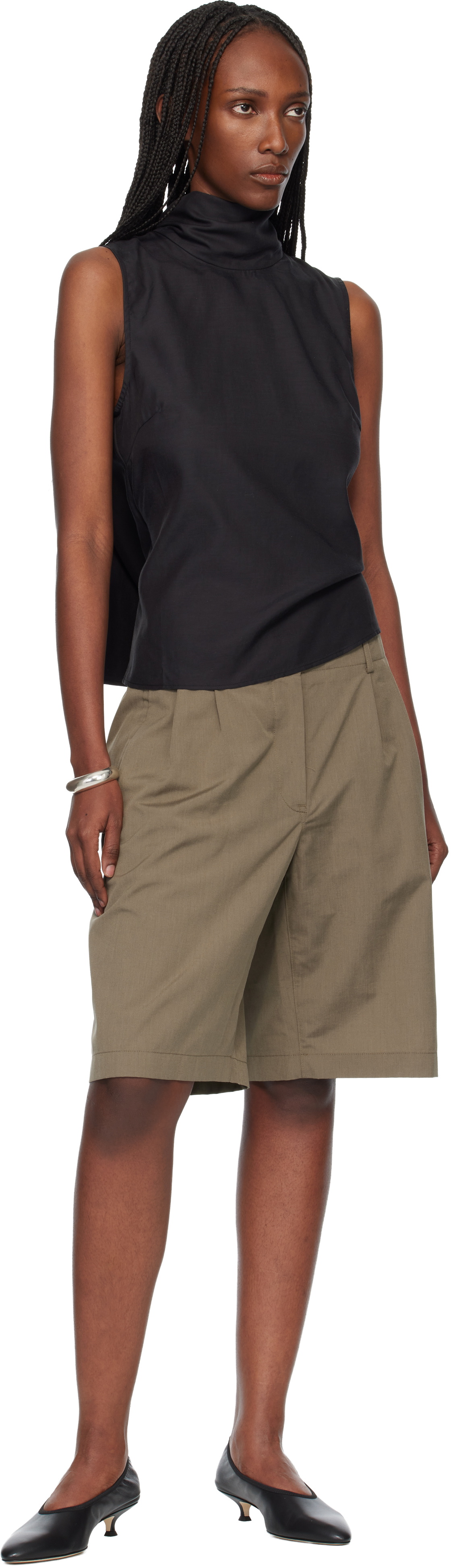 OUR LEGACY Khaki Ponte Shorts