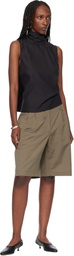OUR LEGACY Khaki Ponte Shorts