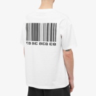 VTMNTS Men's Big Barcode T-Shirt in White