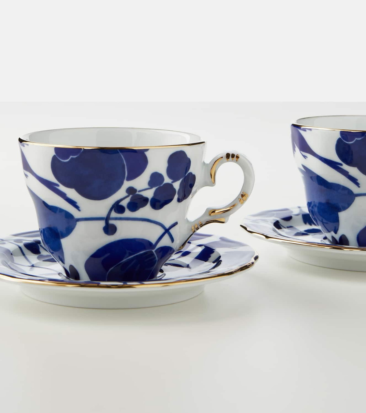 La DoubleJ Mama set of 2 floral porcelain teacups