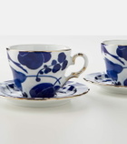 La DoubleJ Mama set of 2 floral porcelain teacups