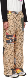 Perks and Mini Beige Cracked Earth Trousers