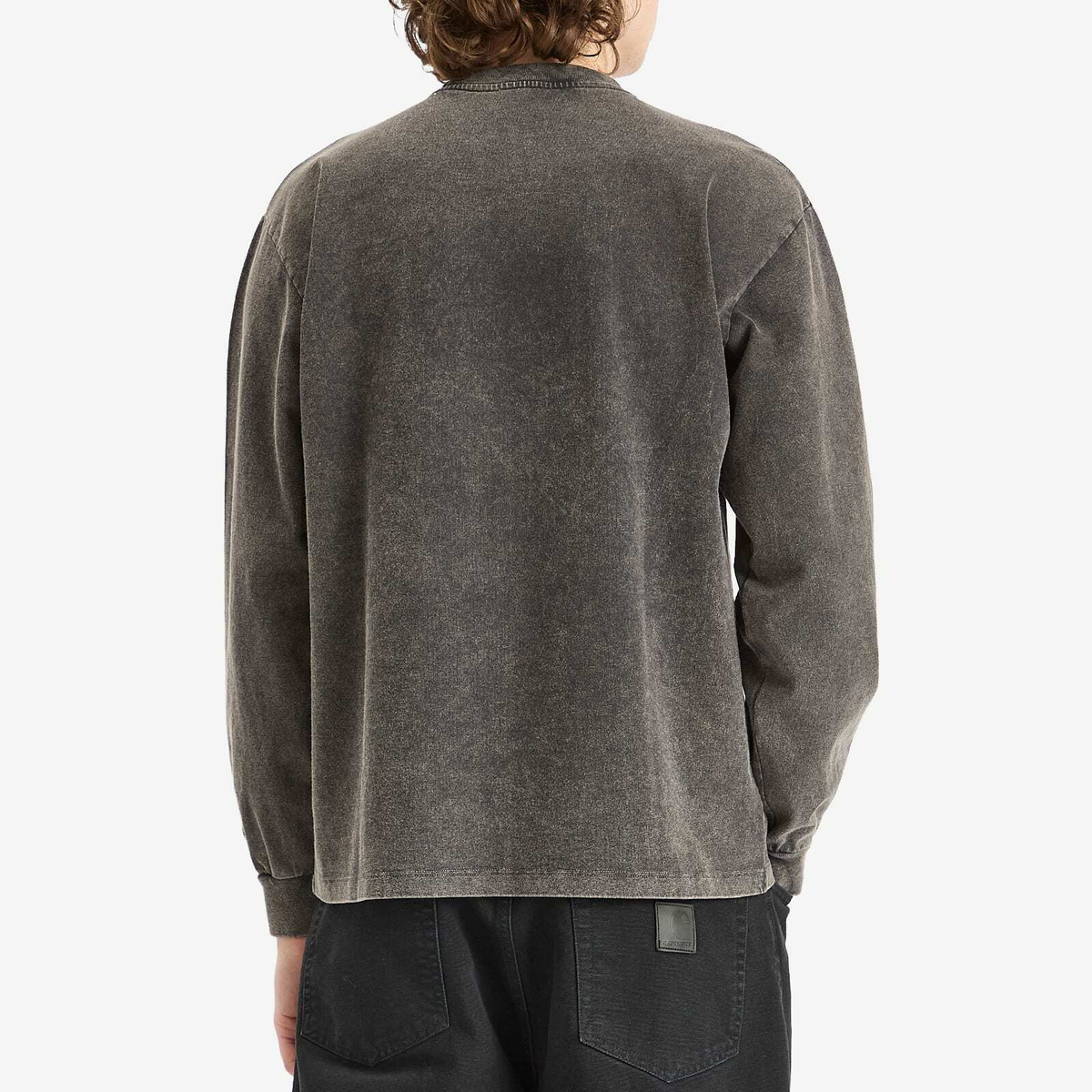 Aries Men's Aged Ancient Temple Long Sleeve T-Shirt in Black