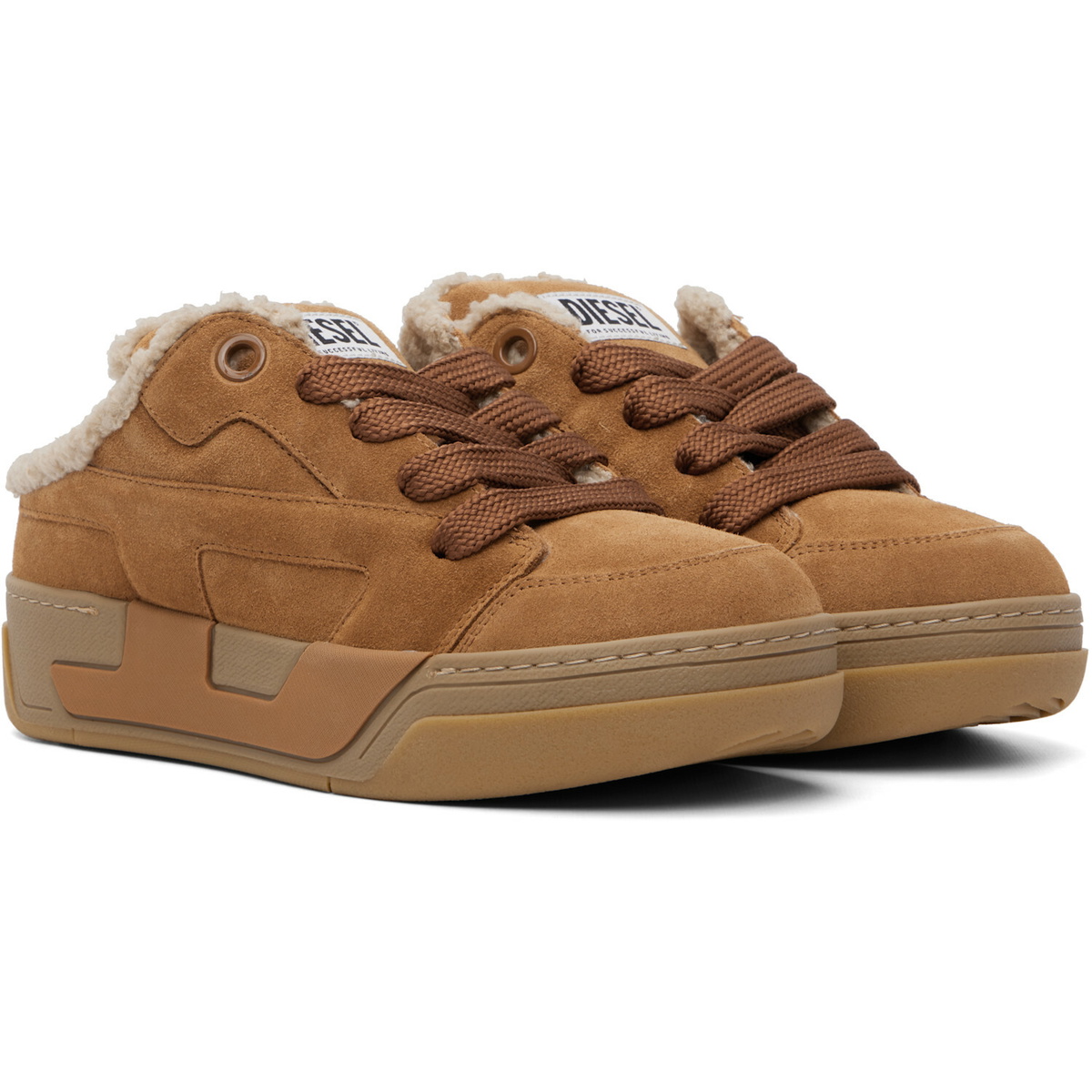 Diesel Tan S-D-Ollie Mule Sneakers