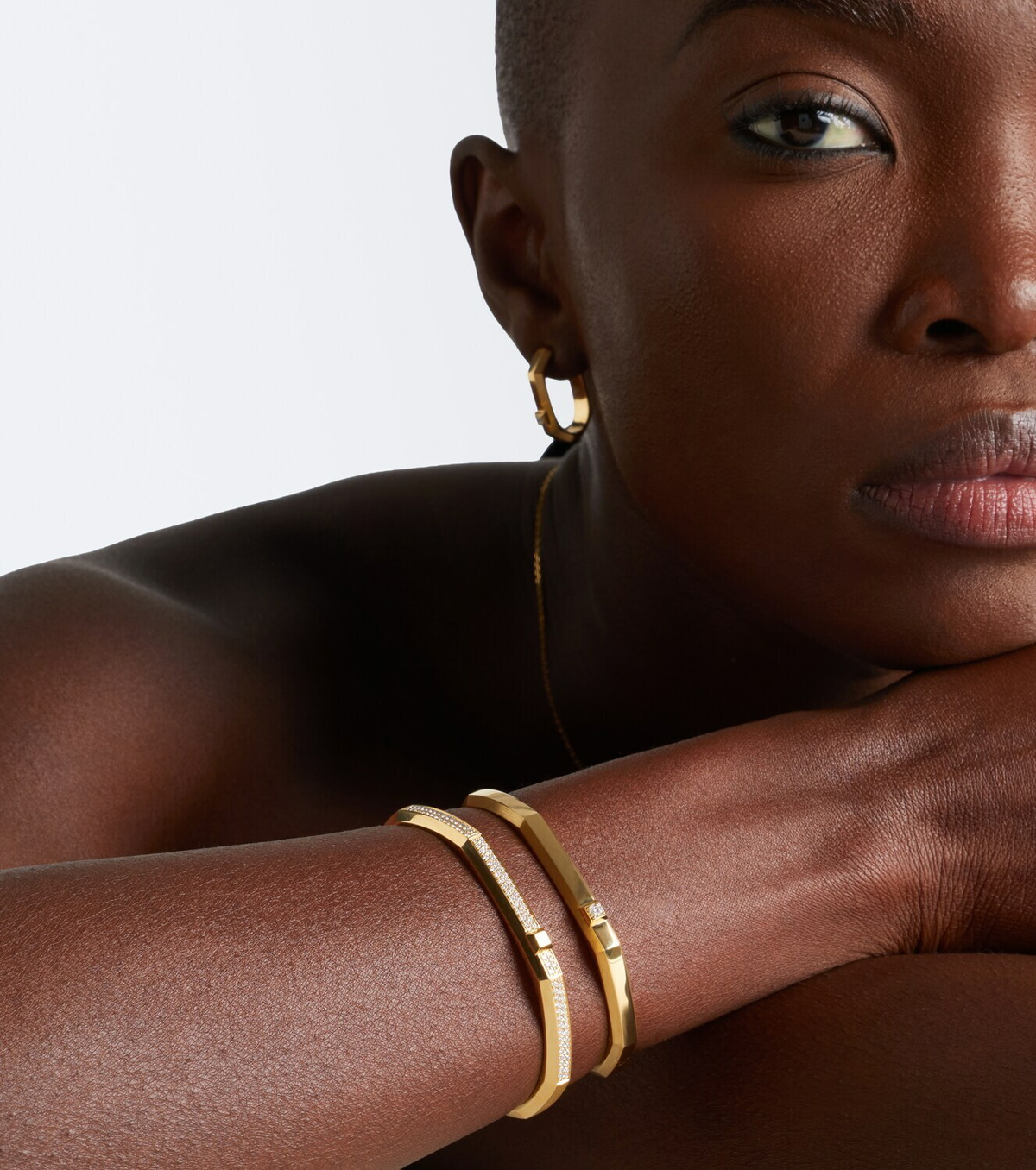 Messika Moderniste 18kt gold bracelet with diamond