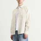 NN07 Men's Deon Stripe Shirt in Mint Stripe