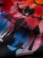 AMIRI - Logo-Print Tie-Dyed Cotton-Jersey Hoodie - Black