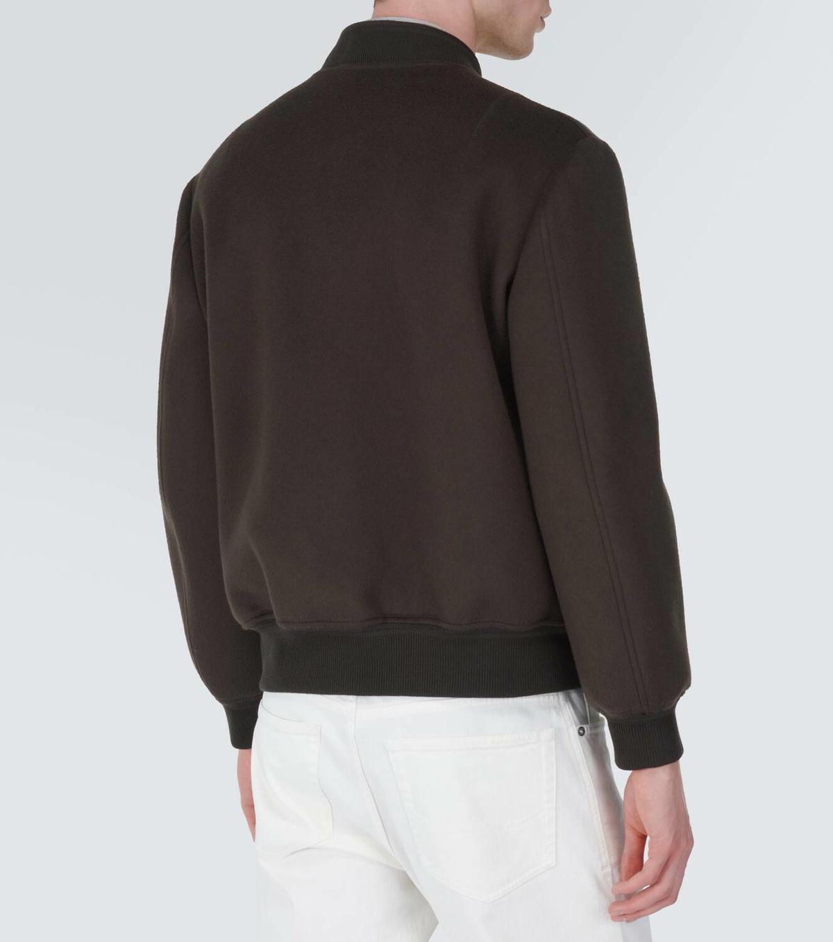 Brioni Wool and cashmere bomber jacket