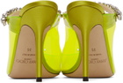 Jimmy Choo Yellow PVC Bing 100 Heels