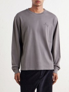 Aimé Leon Dore - Logo-Embroidered Cotton-Jersey T-Shirt - Gray