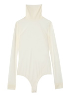 Maison Margiela Sheer Organza Bodysuit Off White