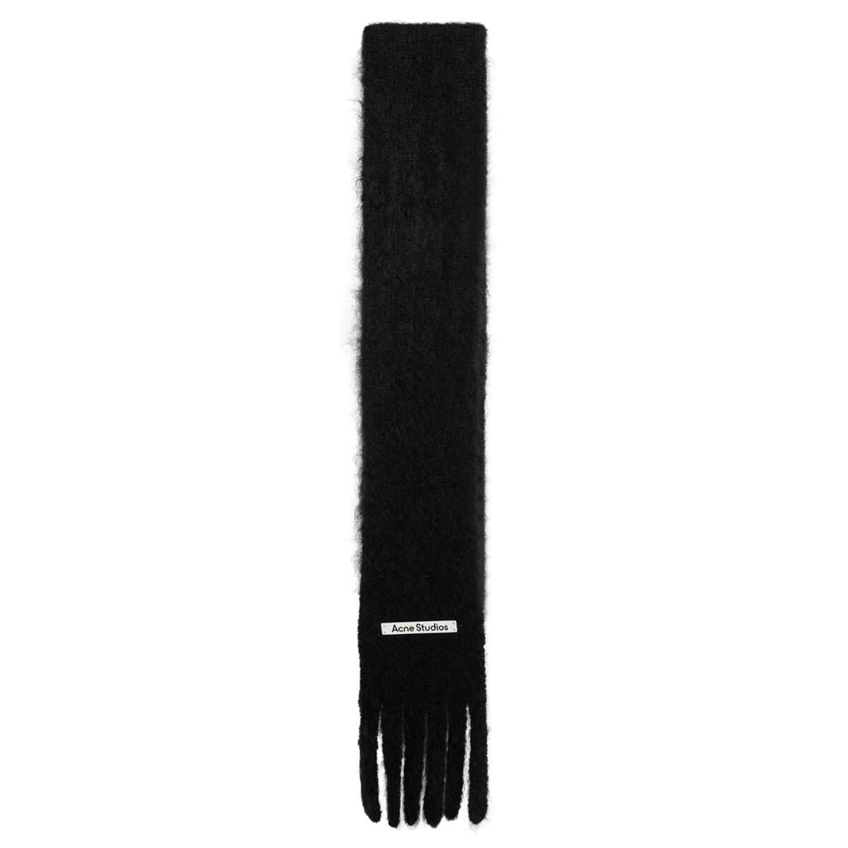 Acne Studios Kinna Skinny Scarf in Black 