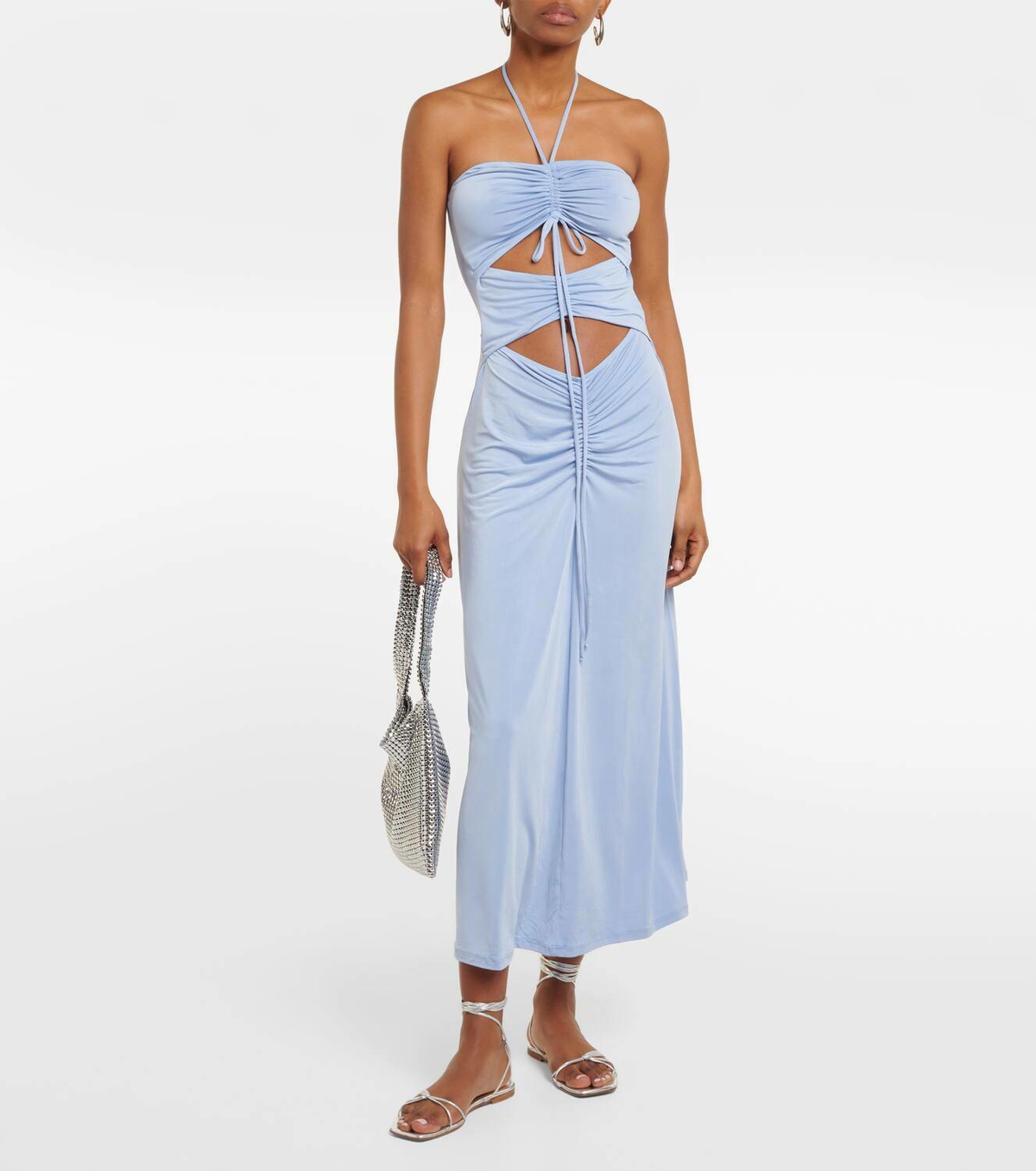 Jade Swim Kira ruched midi dress
