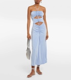 Jade Swim Kira ruched midi dress