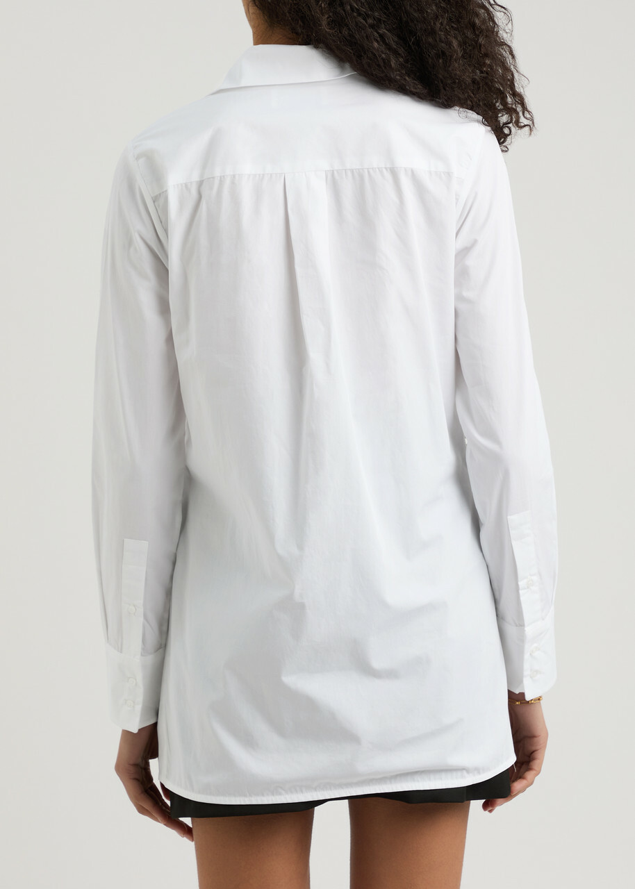16 Arlington Marley Embellished Cotton-poplin Shirt White