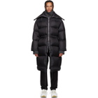 Acne Studios Black Down Long Coat