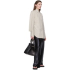 The Row Black Satin Gala Pants
