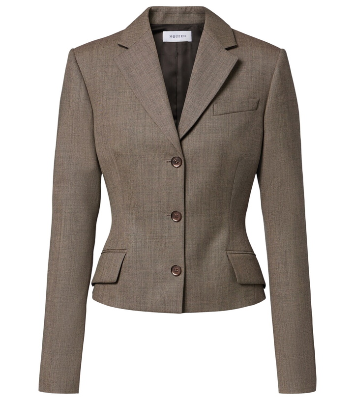 Photo: McQueen Cropped blazer