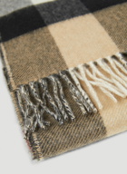 TB Half Mega Check Scarf in Beige