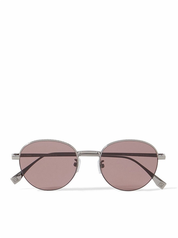 Photo: Fendi - Travel Round-Frame Silver-Tone Sunglasses